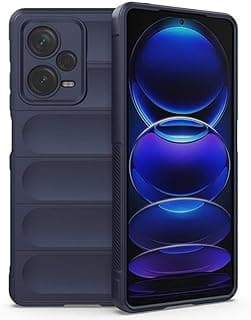 جراب حماية سيليكون ممتاز متوافق مع Redmi Note 12 Pro Plus، جراب Magic Shield مضاد للصدمات مع حماية للكاميرا لهاتف Redmi Note 12 Pro Plus 5G (أزرق داكن)