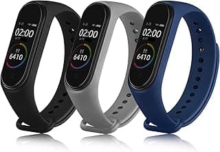 سوار Oumida عدد 3 لشاومي Mi Band 4/3، سوار سيليكون ناعم جيد التهوية
