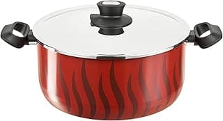 Tefal Tempo Flame Stewpot With Handles, Size 26 cm, Red - 220091026
