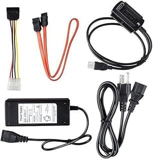 كابل ومحول من ساتا/باتا/اي دي اي الى USB 2.0 ملائم للقرص الصلب 2.5/3.5 بوصة، بي