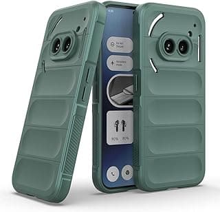 Bump Silicon TPU Shild Case Microfiber Lining with Camera Protection For Nothing Phone 2A 5G (Green)