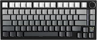 X820 Ultra Wireless Gaming Mechanical Keyboard with TFT Smart Display&Knob,75% Hot Swappable Custom Gasket-Mounted Keyboard,Tri-Mode(Wired/2.4GHz/BT)-Moonlit Night&Gift Switch