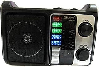 راديو USB من Golon موديل RX-333 ببطارية داخلية وكشاف LED أزرق