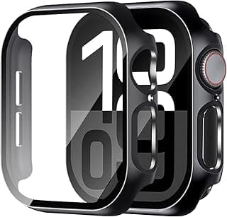 Hard Case for Apple Watch Series 10 Series 11 [2025] 42mm Screen Protector,Built-in Full Tempered Glass [Touch Sensitive] Slim Bumper Protective Cover iWatch S10 S11 Accessories