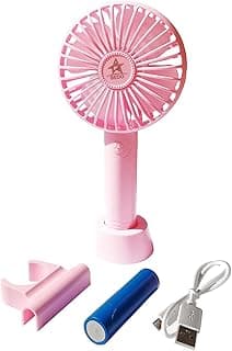 BEDO Kid's Handheld Rechargeable Mini Fan (Pink)
