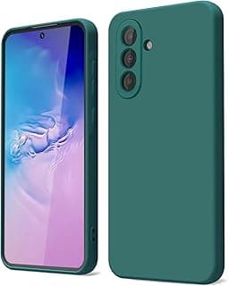 غطاء هاتف لهاتف Samsung Galaxy A36 5G مزود بطبقة مزدوجة من الألياف الدقيقة المضادة للأشعة والسيليكون السائل المضاد للصدمات وغطاء حماية ناعم من مادة TPU (زيتي)