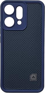 (For R15) Xpress Carbon Back Cover For Oppo Reno 15 Soft Silicon Matte Finish with Camera Protection Slim Case,Anti-Shock (Blue)