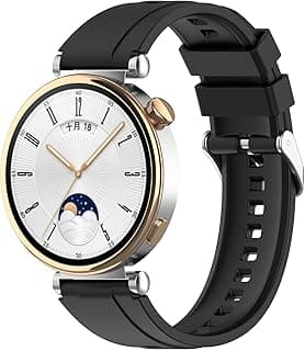 استراب متوافق مع هواوي Watch GT5 Pro 42mm / GT5 41mm / GT4 41mm / Garmin Venu 3S / Forerunner 265S / Fossil Women's Gen 6، أحزمة سيليكون ناعمة بديلة 18mm