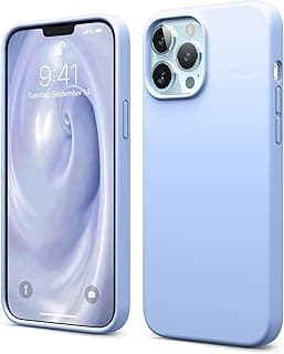 Silicone Case with Microfiber Lining for Apple iPhone 13 Pro Max 6.7in (Light Blue)