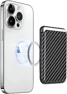 Carbon Fiber Magnetic Wallet Compatible with MagSafe for iPhone 17/16/15/14/13 Card Holder