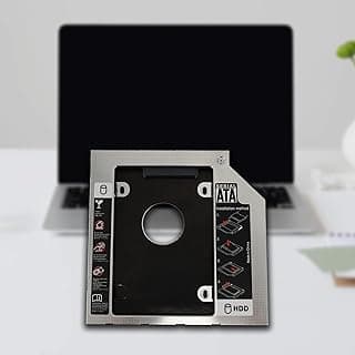 Hard Drive Caddy Tray - Universal 2.5"/9.5mm SATA to SATA 2nd SSD HDD Hard Disk Caddy Adapter Tray with Screwdriver for Universal Laptop CD/DVD-ROM Optical Bay