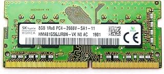 وحدة ذاكرة DDR4 سعة 8GB 1RX8 SO-DIMM PC4-21300 2666MHZ HMA81GS6JJR8N-VK من اس كيه هاينيكس