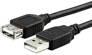 كابل تمديد USB ذكر إلى أنثى بطول 5 متر - أسود