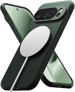 جراب Onyx [متوافق مع MagSafe] مصمم لجوجل بيكسل 10 برو، مقاوم للزيوت والأتربة، ملمس غير قابل للانزلاق، غطاء خفيف الوزن - مغناطيسي أخضر داكن