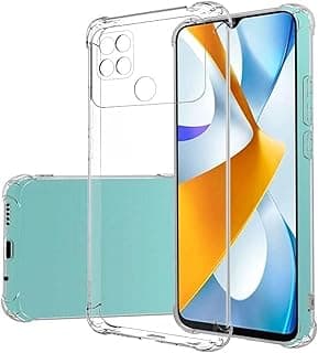 For (Xiaomi Poco C40) Clear Back Cover Case Ultra Clear Best Camera Protection (Clear)