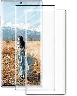 (عبوة من 2) واقي شاشة HD لـ Galaxy Note 20، زجاج مقوى HD [يدعم بصمة الإصبع] [تغطية كاملة للحواف] [صلابة 9H] متوافق مع الجرابات، لسامسونج Galaxy Note 20