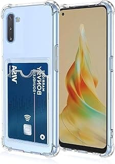 Shockproof Transparent TPU Phone Case with Card Holder – Camera & Corner Protection – Slim and Stylish Design – Compatible with Samsung Galaxy Note 10