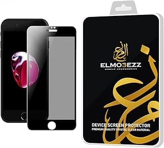 اسكرينة حماية من الزجاج المقوى للخصوصية (Anti-Spy) لهاتف ايفون 6 بلس / 6s بلس بدون فقاعات - أسود