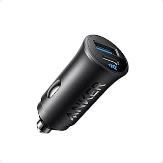 شاحن سيارة Anker USB-C، بقدرة 30 وات بمنفذين، يدعم PowerIQ 3.0، لهواتف ايفون 15/14/13/12، سامسونج S23/S22/S21، ايباد برو، ضمان 18 شهر