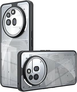 جراب لهاتف Nothing Phone 3a Pro المحمول، مضاد لبصمات الأصابع/حماية من السقوط/غير قابل للانزلاق من السيليكون المرن + غطاء واقٍ من الأكريليك غير اللامع لهاتف Nothing Phone 3a Pro