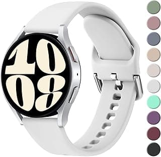 حزام سيليكون بمشبك 20 مم متوافق مع سامسونج Galaxy Watch 7/6/5/4 40mm 44mm/Watch 5 Pro/S2 classic/active 2 40mm 44mm/Amazfit GTS 2/2e/3/3 Pro/GTS 4/GTS 2 Mini/3 Mini/4 Mini/Bip 3/Bip 3 Pro