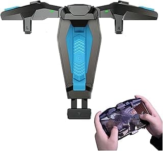 Excefore Mobile Triggers Gaming Controller F4, Mobile Game Controller F4 Falcon for PUBG/Fortnite/Call of Duty, Shooter Sensitive Controller Joysticks Aim & Fire Trigger for IOS & Android