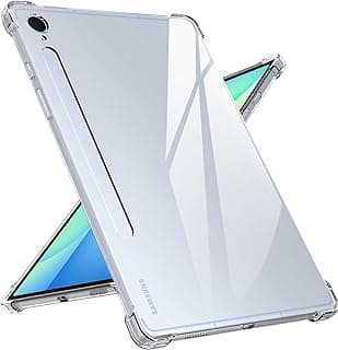 Case Clear for Samsung Galaxy Tab S10 FE Plus 13.1 Inch 2025,Advanced Airbag Drop Protection,Flexible Silicone TPU Shockproof Anti-Scratch,Slim-Fit Shell Case Galaxy Tab S10 FE+ Tablet Cover