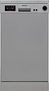 Dishwasher, 45 cm, Capacity 10 Person, 5 Programs, Digital Display, Half Load, 2 Baskets, Direct Control System, Country of Origin Turkey. (Silver)
