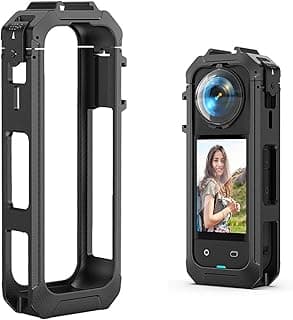 جراب مغناطيسي سريع الفك لـ Insta360 X5 – إطار PC+ABS مضاد للصدمات مع آلية قفل وقاعدة مضادة للسقوط، جراب كاميرا أكشن مقاوم للأتربة