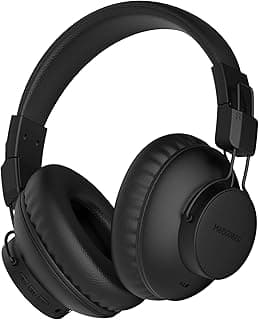 Bluetooth Headphone,Bluetooth 5.3, USB-C Charging, Battery 300 mAh, ANC (Active Noise Cancelling), 40H Playtime, 2X Stronger Human Voice Reduction,Black, MT-H90, (1 Year Warranty)