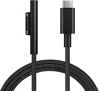 كابل من سيسيفي بطول 1.83 متر نوع USB متوافق مع مايكروسوفت سيرفس برو 7/6/5/4/3 ولابتوب 1/2/3 وبوك 1 وجو 1/2