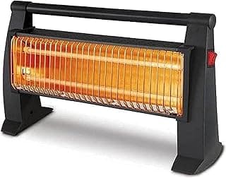 دفاية كهربائية بشمعتين من كومتيل، KH-2820، لون أسود