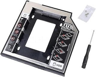 علبة هارد ديسك Lunatic 1747 Sata 3 للابتوب، مقاس 12.7 مم لهارد SSD أو HDD، لتوصيل الهارد مكان قارئ الأقراص DVD/CD