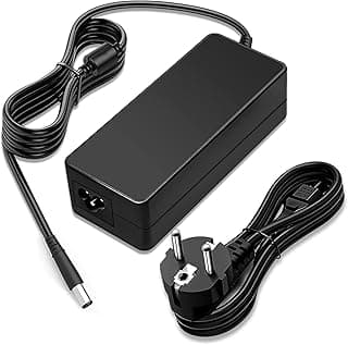 شاحن 90 واط لجهاز اتش بي بافيليون G4 G6 G7 M6 DM4 DV4 DV5 DV6 DV7 G60 G61 اليت بوك 8570p 6930p 8440p 8460p 2540p 2560p 8560p 8540w 8470p 2570p 0P 854 محول 19 فولت 4.74 امبير 【7.4 × 5 ملم】، أسود .