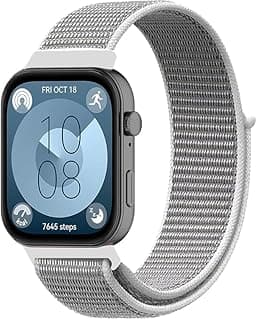 أحزمة نايلون متوافقة مع ساعة هواوي Fit 3/4/4 Pro/Fit 5، سوار رياضي مضفر جيد التهوية للرجال والنساء
