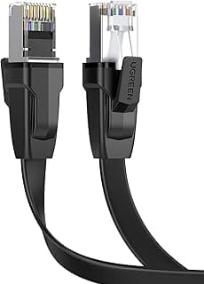 كابل شبكة Cat 8 U/FTP نحاس نقي 30AWG طول 3 متر