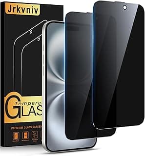 Tempered Glass for iPhone 16 Anti-Spy, Anti-Spy Hardness 9H Privacy Screen Protection Film Anti-Scratch Bubble-Free Transparent HD Screen Protector, 2 Pieces