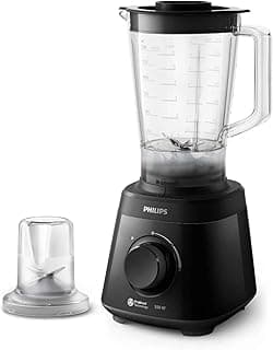Blender Daily Collection - 550W, 2L Plastic Jar, ProBlend Technology, 2 Speeds + Pluse, Black - HR2141/90