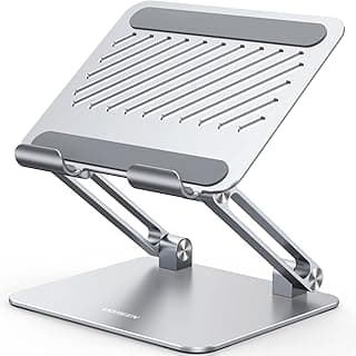 iPad Stand Tablet Holder Desk Adjustable Foldable Portable Travel Mount Compatible for iPad Pro 13 2024 12.9 11/Air 10.9/Mini,iPhone 15,Galaxy Tab A8 S9,Surface Pro,Portable Monitor(Blue-grey)