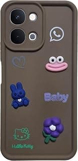 جراب ظهر Xpress بتصميم ألعاب لهاتف Vivo Y31D 4G من السيليكون الناعم مع حماية للكاميرا وتصميم نحيف مضاد للصدمات (بني)