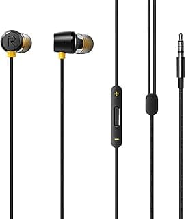 RMA-155 Earphone 3.5mm with Mic for Android Smartphones - Black