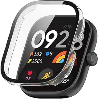 جراب لساعة Redmi Watch 5، جراب حماية صلب PC مضاد للصدمات والخدش، حماية كاملة للحواف (شفاف)