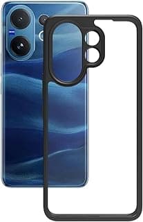 جراب شفاف كريستالي متوافق مع vivo v60 - غطاء حماية بمعايير عسكرية مضاد للصدمات، مضاد للاصفرار وحماية معززة للكاميرا (لا يدعم الشحن اللاسلكي)