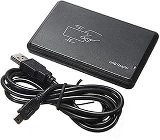قارئ بطاقات هوية سمارت بمنفذ USB بتقنية تحديد الهوية بموجات الراديو 125 كيلو هرتز بمستشعر تقارب بدون تلامس للتحكم في الوصول موديل EM4100 من كاكالوت