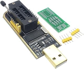 أداة برمجة صغيرة CH341A من بيسومي الكترونيكس - مبرمج بشريحة USB متعدد الاستخدامات لبرمجة شرائح ايبروم وبايوز.