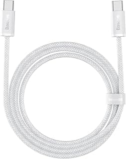 كابل شحن جديد فائق السرعة 100 وات-2 متر PD3.0 QC3.0 من USB-سي إلى للاب توب ديل 2 في 1 XPS-انسبايرون-مايكروسوفت سيرفس برو 9-اكس-8-7-لينوفو-اتش بي-اسوس-آبل ماك بوك اير-برو اي باد باسيوس-أبيض