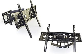 LEO.STAR LCD LED TV wall bracket for 32-inch to 70-inch 180° Rotation And 15° +-Tilt View Swivel Articulating Dual Arms Full Motion Mount