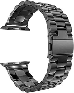 Stainless Steel Business Replacement Metal Strap for Apple Watch Series 1 2 3 4 (42mm and 44mm, Space Gray)