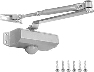 Hydraulic Door Closer, Fire Doors Closer, Automatic Door Closer for Residential and Commercial Use with Detailed Instructions