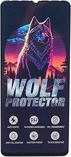 C.F.S Wolf Protector Design Tempered Glass Screen Protector for Realme C63 - Clear